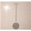 Image 2 : Group of 2 White light decorative ceiling light fixtures - includes crystal accents, chrome finish,