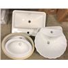 Image 1 : Group of 5 assorted ceramic sinks