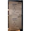 Image 2 : Set of 2 new Ortech chandeliers w/ 3 lights