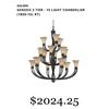 Image 1 : NEW single golden lighting grand chandelier (in box)