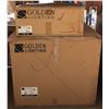 Image 2 : Group of 2 NEW golden lighting decorative chandeliers (in box)