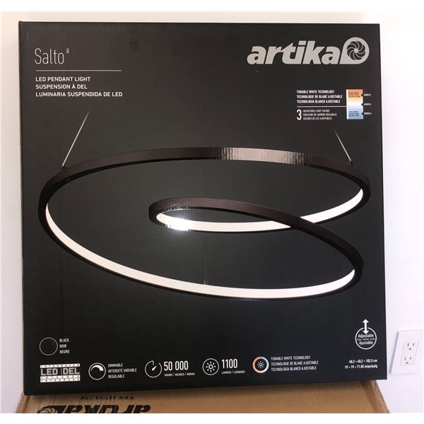 New single Artika Salto LED pendant light in box