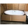 Image 2 : New white oval bath tub - approx. 67in wide x 38in x 26in