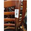 Image 2 : 34-Black Padded Ladderback Dining Chairs - 34 X $