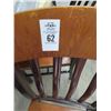 Image 2 : 18-Mahogany w/Metal Slatback Chairs - 18 X $