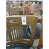 Image 2 : 24-Mahogany Slatback Padded Bar Stools - 24 X $