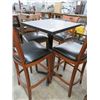 Image 1 : 4-Black Mica Pub Tables - 4 X $