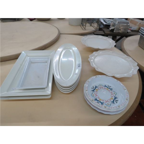 Lot of Square, Oval and Footed Platters