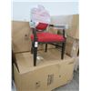 Image 1 : 4-Oak/Red Armchairs - 4 X $