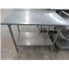 Image 1 : S/S Table w/Undershelf - 24" x 40"