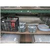Image 1 : Shelf of Asst. Glass Dishes, Bowls, String Lights