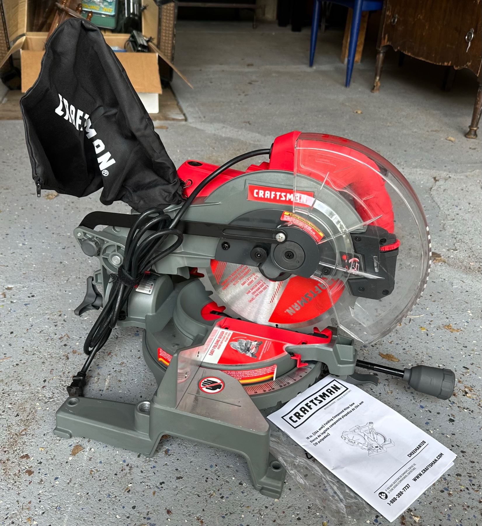 CRAFTSMAN 10-INCH FOLDING COMPOUND MITER SAW