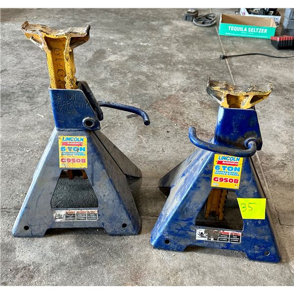 LINCOLN 6-TON JACK STANDS, PAIR