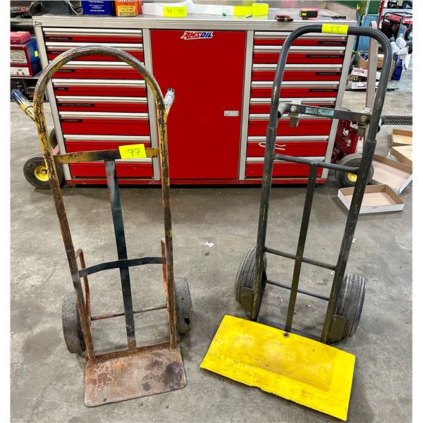 Two Hand Cart TWO-WHEEL HAND CARTS, LOT OF 2 - Cornerbids
