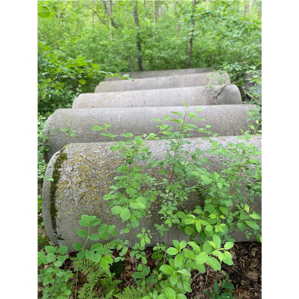 CEMENT CULVERTS, LOT OF 5