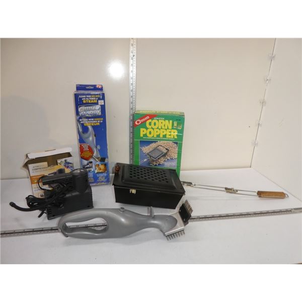 grill daddy, corn popper, air compressor