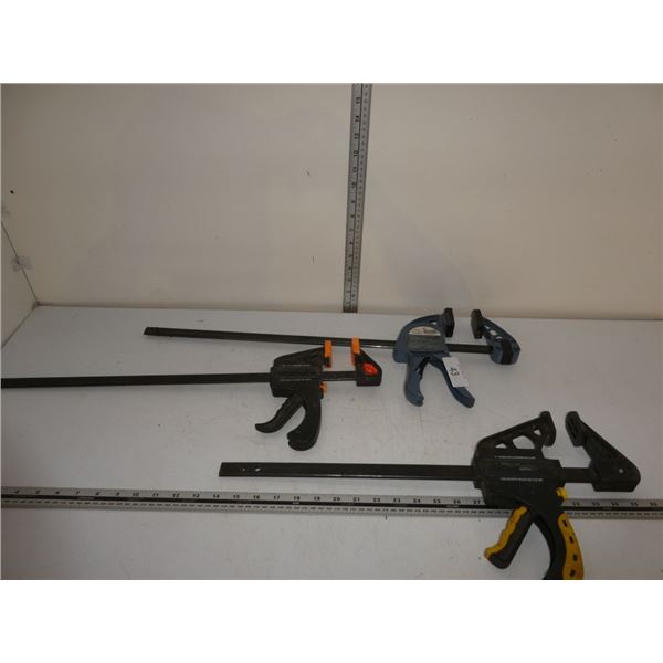 ratcheting bar clamps: 12" & 18"