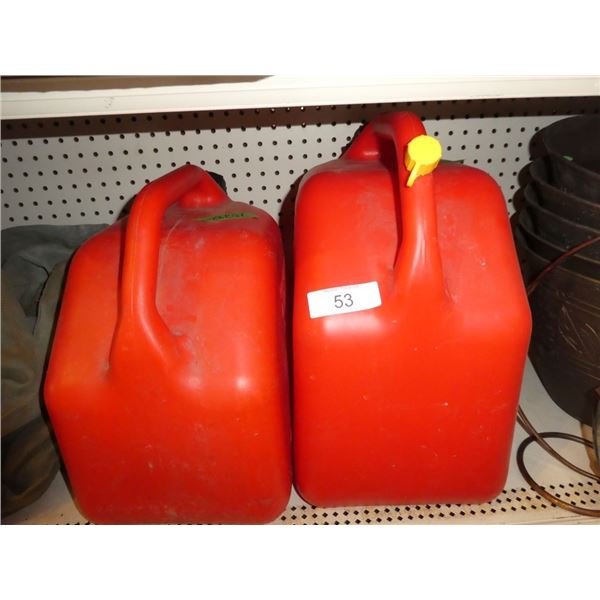 plastic gasoline cans/jugs