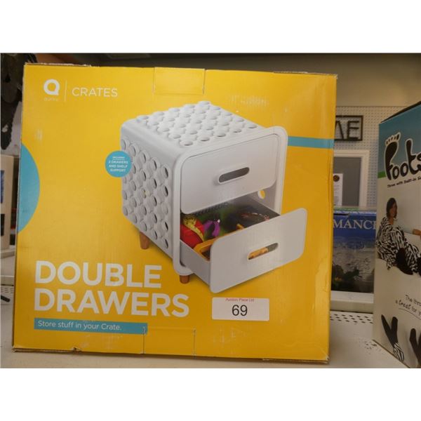 double drawer crate