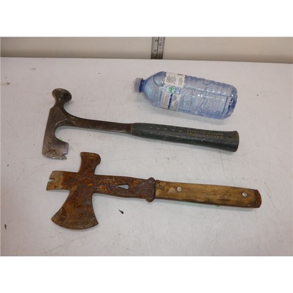 hatchet, pry hammers