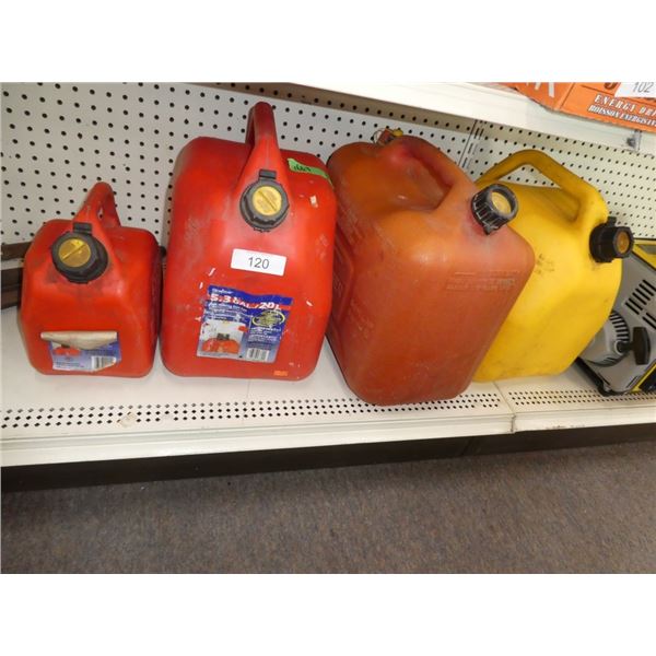 plastic gasoline cans/jugs