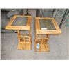 Image 1 : wooden/tile side/end tables
