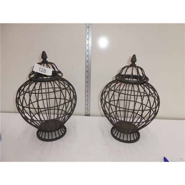2 globe decorations