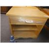 Image 1 : wooden side/end table w/ drawer & shelves
