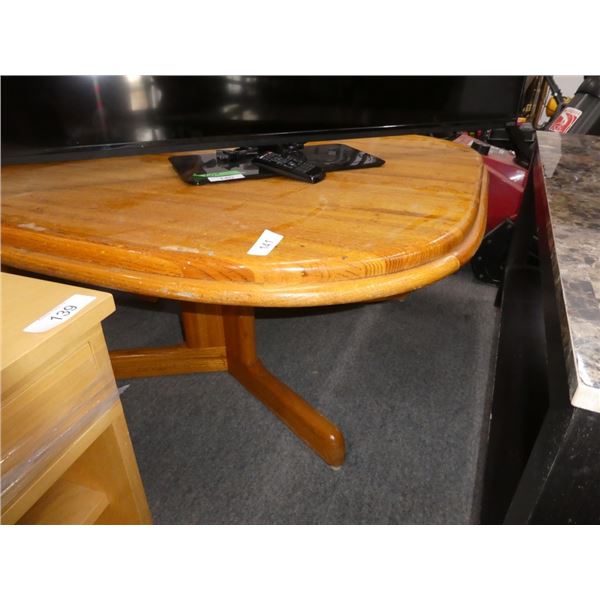 wooden coffee table