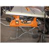 Image 2 : Ridgid table saw on folding cart 10" works