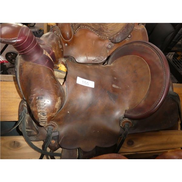 14" leather saddle in good condition