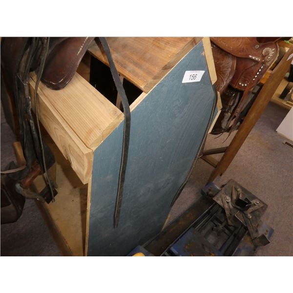 wooden saddle stand
