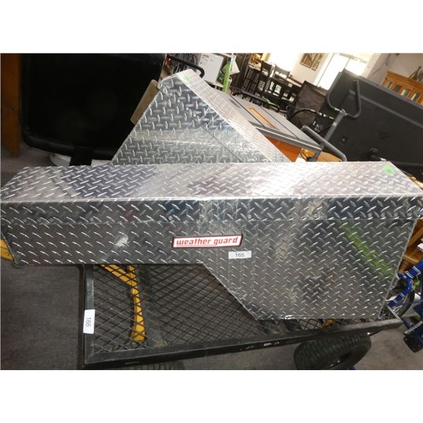 Weater guard metal truck boxes both sides