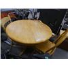 Image 1 : wooden round table w/ 2 chairs