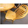 Image 4 : wooden round table w/ 2 chairs