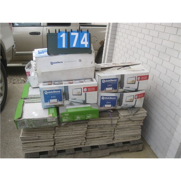 Misc Lot of New & Used Ceramic Tiles & Quick Deco
