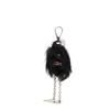 Image 2 : Prada Fur Face Bag Charm Fur Black