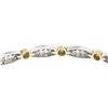 Image 5 : 14k Two Tone Gold 7" 1.74 ctw Pave and Burnish Set Round Diamond Tennis Bracelet
