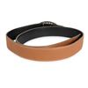 Image 5 : Hermes Gold Black Leather PHW Mirage Reversible Belt 90