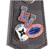 Image 4 : Louis Vuitton Black Multicolor Neutral Damier Graphite Alps Patches Enchappe Key