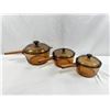 Image 1 : Vision Amber Glass Pots