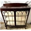 Image 1 : Vintage Bow Fronted Display Cabinet