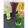 Image 2 : Colored Glass Vases