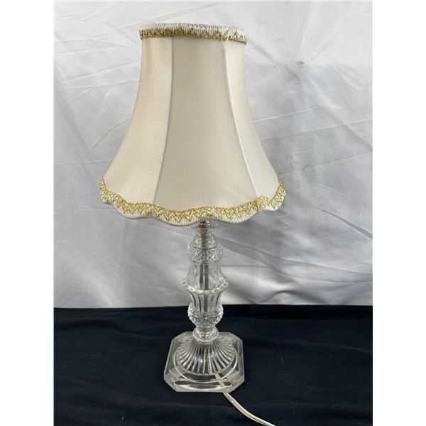 Table Lamp with Glass Base