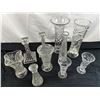 Image 1 : Assorted Glass Vases and Candleholders