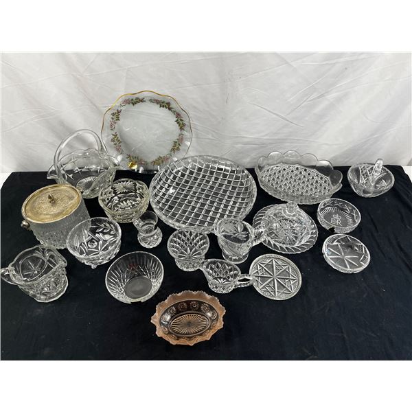 Assorted Crystal and Glassware