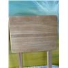 Image 2 : 2 Folding Wood TV Tray Tables