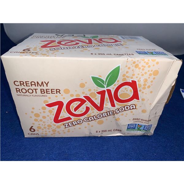 Zevia Zero Calorie Soda-Creamy Root Beer (6 x 355ml)