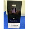 Image 1 : Deco Lite Dinner Candles (20pcs) Purple