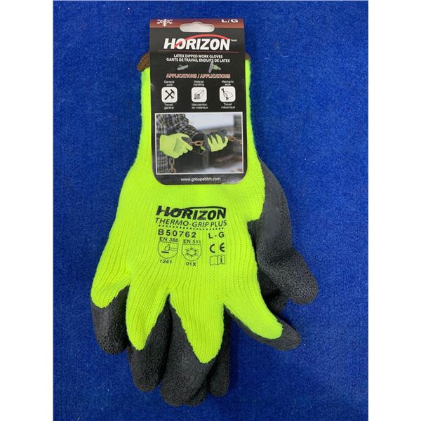 Horizon Latex Dipped Work Gloves (L)